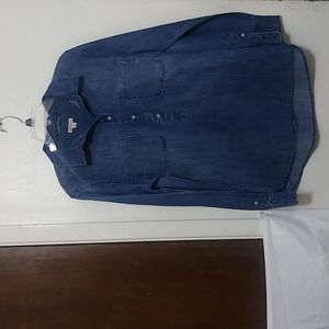 MERONA LIGHT DENMIN PULLOVER TOP